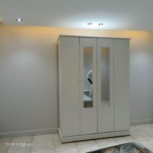 Modern 4-Door Wardrobe Cabinet